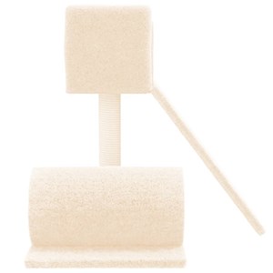 Arbre à chat meuble tour grimper jouet 61 x 61 x 59 cm crème