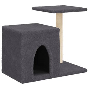 Arbre à chat meuble tour grimper jouet 73 x 48 x 50.5 cm gris