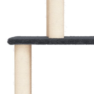 Arbre à chat meuble tour grimper jouet gris