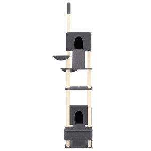 Arbre à chat meuble tour grimper jouet 48 x 91 x 303 cm gris