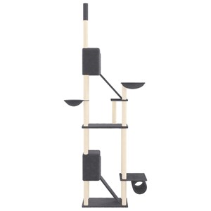 Arbre à chat meuble tour grimper jouet 48 x 91 x 303 cm gris