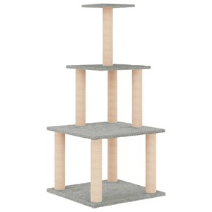 Arbre à chat meuble tour grimper jouet gris