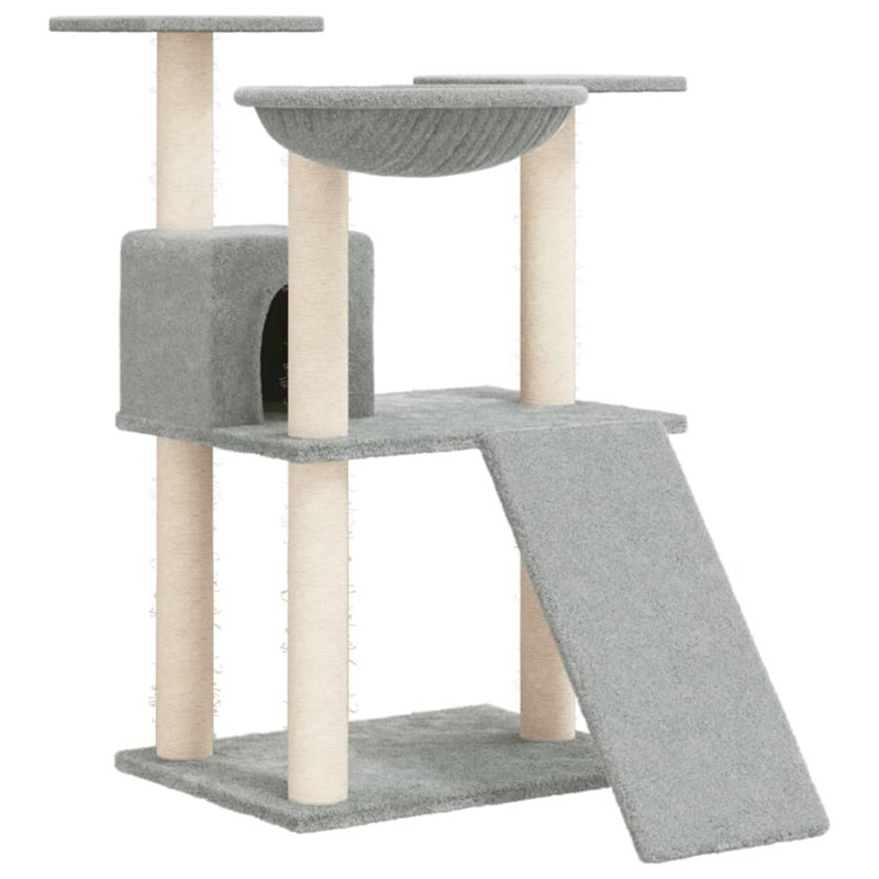 Arbre à chat meuble tour grimper jouet 48 x 67 x 83 cm gris