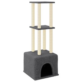 Arbre à chat meuble tour grimper jouet 47.5 x 47.5 x 133.5 cm gris