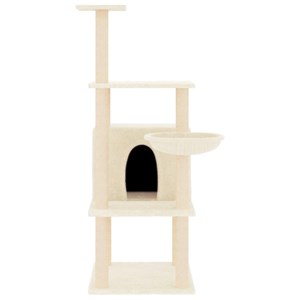 Arbre à chat meuble tour grimper jouet 47.5 x 47.5 x 132 cm crème