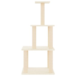 Arbre à chat meuble tour grimper jouet 47.5 x 47.5 x 111 cm crème
