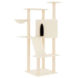 Arbre à chat meuble tour grimper jouet 78 x 73 x 143 cm crème