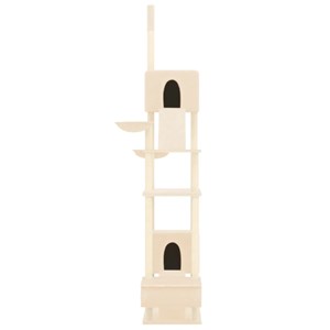 Arbre à chat meuble tour grimper jouet 48 x 91 x 303 cm crème