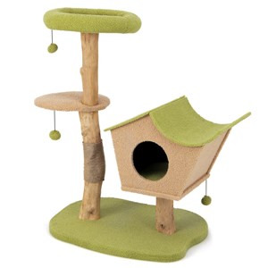 Arbre à chat de 110 cm tour 79 x 60 x 110 cm bois marron