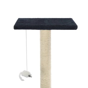 Arbre à chat griffoir grattoir niche jouet 70 x 45 x 95 cm bleue