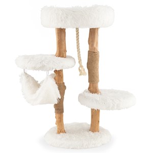 Arbre à chat en bois 87 cm 41 x 41 x 87 cm bois marron