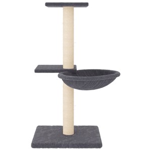 Arbre à chat meuble tour grimper jouet 46 x 44 x 72 cm gris