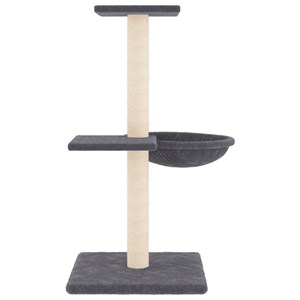 Arbre à chat meuble tour grimper jouet 46 x 44 x 72 cm gris