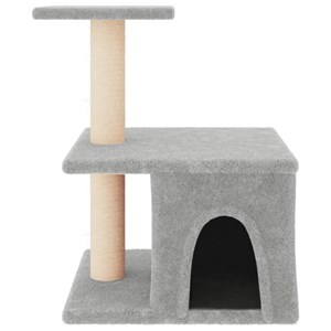 Arbre à chat meuble tour grimper jouet 42 x 34.5 x 48 cm gris
