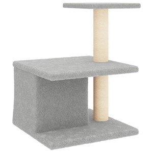 Arbre à chat meuble tour grimper jouet 42 x 34.5 x 48 cm gris