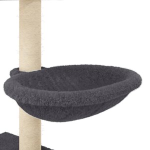 Arbre à chat meuble tour grimper jouet 83 x 48 x 117 cm gris