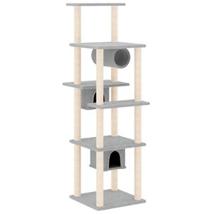 Arbre à chat meuble tour grimper jouet 47 x 74 x 169 cm gris