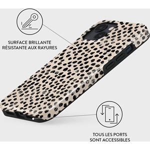 Coque magsafe pour iphone 13 tough motifs almond latte burga