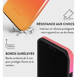 Coque magsafe pour iphone 15 pro max tough motifs sunset club burga