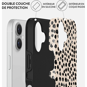 Coque magsafe pour iphone 16 tough motifs almond latte burga