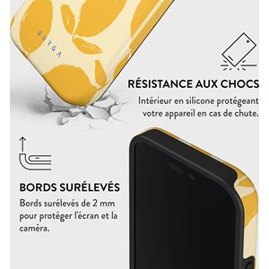 Coque magsafe pour iphone 16 tough motifs lemon tart burga