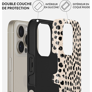Coque magsafe pour iphone 16 pro tough motifs almond latte burga