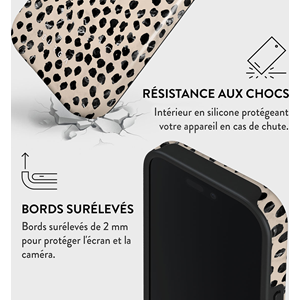 Coque magsafe pour iphone 16 pro tough motifs almond latte burga