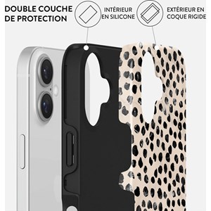 Coque magsafe pour iphone 16 plus tough motifs almond latte burga