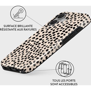 Coque magsafe pour iphone 16 plus tough motifs almond latte burga