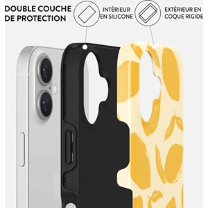 Coque magsafe pour iphone 16 plus tough motifs lemon tart burga
