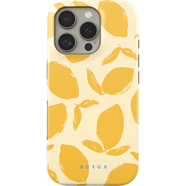 Coque magsafe pour iphone 16 pro tough motifs lemon tart burga
