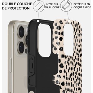 Coque magsafe pour iphone 16 pro max tough motifs almond latte burga