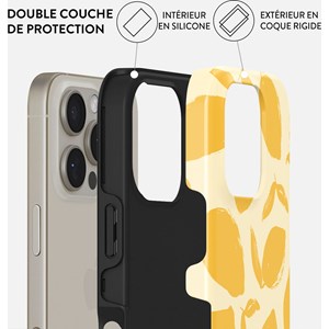 Coque magsafe pour iphone 16 pro max tough motifs lemon tart burga