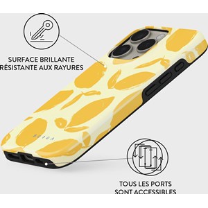 Coque magsafe pour iphone 16 pro max tough motifs lemon tart burga
