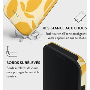 Coque magsafe pour iphone 16 pro max tough motifs lemon tart burga