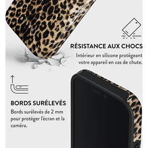 Coque magsafe pour iphone 16 pro max tough motifs player burga