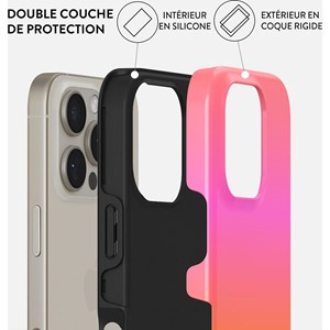 Coque magsafe pour iphone 16 pro max tough motifs sunset club burga