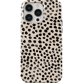 Coque pour iphone 14 pro rigide motifs almond latte burga