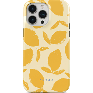 Coque pour iphone 14 pro rigide motifs lemon tart burga