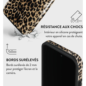 Coque pour iphone 14 pro rigide motifs player burga
