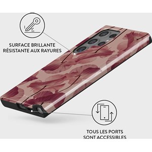 Coque pour samsung galaxy s24 ultra rigide motifs tender kiss burga