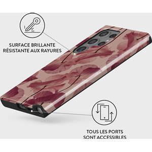 Coque pour samsung galaxy s24 ultra rigide motifs tender kiss burga