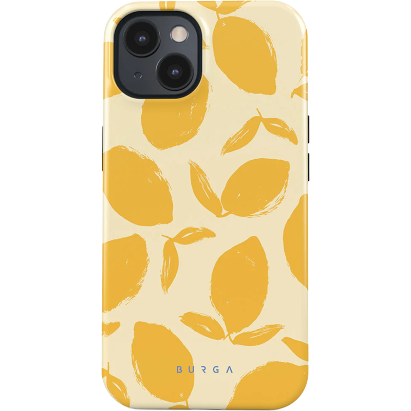 Coque pour iphone 13 rigide motifs lemon tart burga