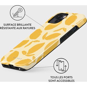 Coque pour iphone 13 rigide motifs lemon tart burga