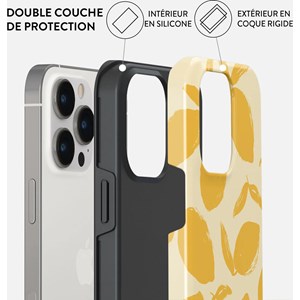 Coque pour iphone 13 pro rigide motifs lemon tart burga