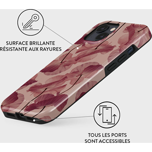 Coque pour iphone 13 rigide motifs tender kiss burga