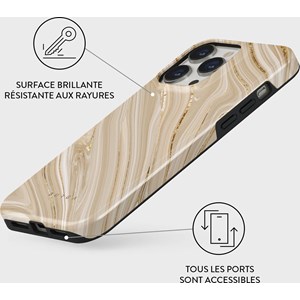 Coque pour iphone 14 pro rigide motifs full glam burga
