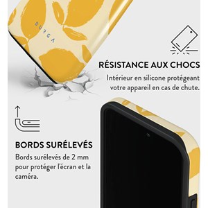 Coque pour iphone 14 pro max rigide motifs lemon tart burga