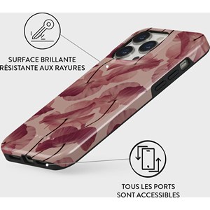 Coque pour iphone 14 pro rigide motifs tender kiss burga