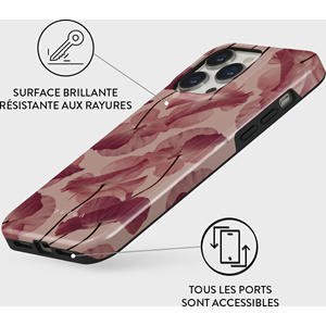 Coque pour iphone 14 pro rigide motifs tender kiss burga